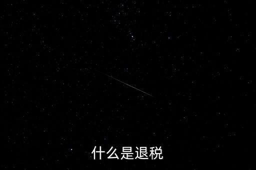 什么為服務(wù)項(xiàng)下的退稅，什么是退稅