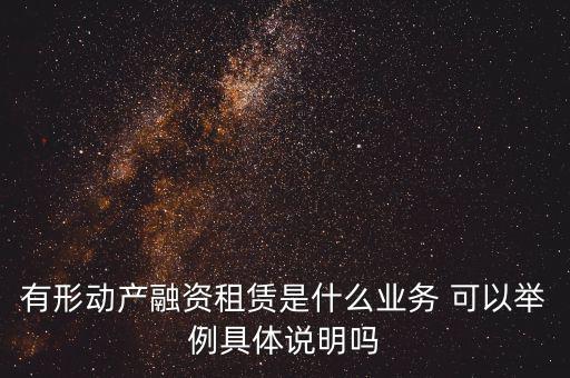 有形動產(chǎn)租賃指什么，有形動產(chǎn)租賃稅率和征收率的區(qū)別