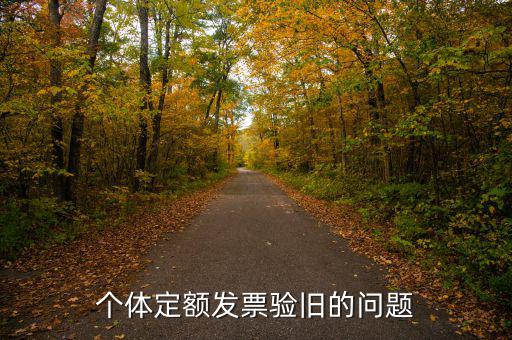 個(gè)體定額發(fā)票驗(yàn)舊的問(wèn)題