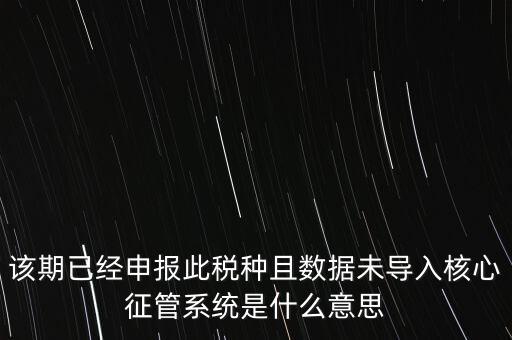 國稅已申報未導(dǎo)入什么意思，小姑規(guī)模納稅人申報后出現(xiàn)已申報等待導(dǎo)入是什么意思