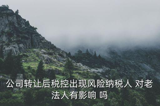 風險納稅人 有什么后果，公司轉(zhuǎn)讓后稅控出現(xiàn)風險納稅人 對老法人有影響 嗎
