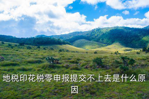 為什么印花稅申報(bào)失敗，地稅印花稅零申報(bào)提交不上去是什么原因