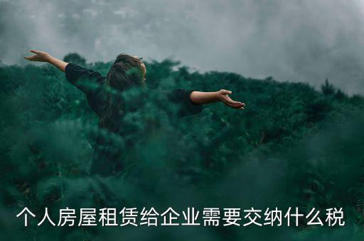 個人出租房屋需交納什么稅，個人房屋出租需要繳納哪些稅