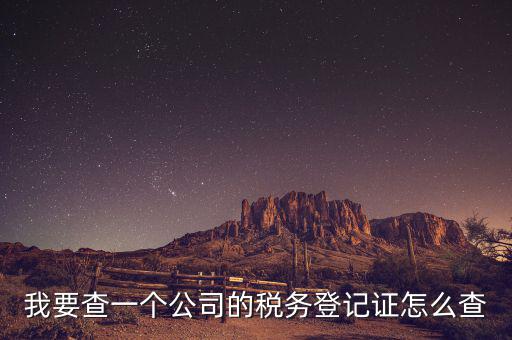 股東如何查詢企業(yè)稅務(wù)，我要查一個(gè)公司的稅務(wù)登記證怎么查