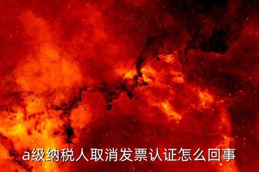 b級納稅人取消認證后如何，a級納稅人取消發(fā)票認證怎么回事