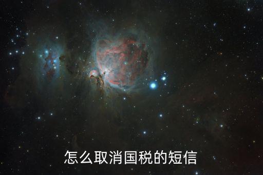 ?？趪惾绾稳∠A(yù)約，如何取消國稅正式申報