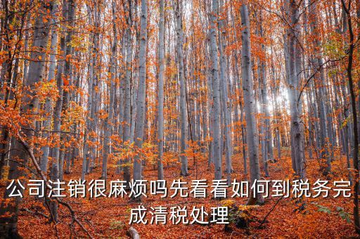 如何完成注銷清稅，如何注銷稅戶
