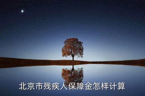 北京市殘疾人保障金如何計(jì)算，北京市殘疾人保障金怎樣計(jì)算