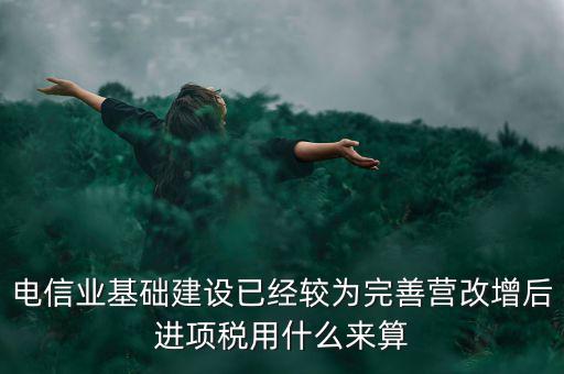 電信業(yè)基礎(chǔ)建設(shè)已經(jīng)較為完善營改增后進項稅用什么來算