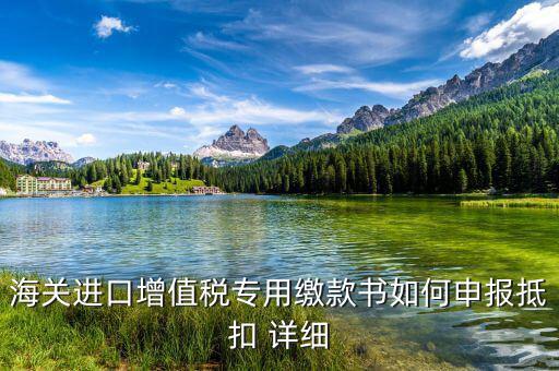 海關(guān)進(jìn)口關(guān)稅專用繳款書如何抵扣，海關(guān)進(jìn)口增值稅專用繳款書如何申報(bào)抵扣 詳細(xì)