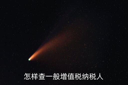 如何查詢一般納稅人，如何查詢是否是一般納稅人公司