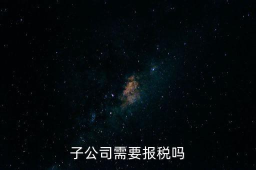 子公司如何申報(bào)納稅，控股子公司如何定稅