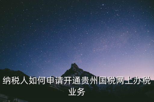 國稅如何開通網(wǎng)上辦稅資格，小規(guī)模納稅人第一次怎么開通網(wǎng)上報稅