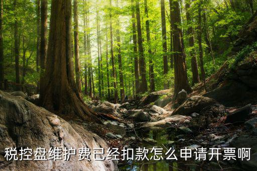 如何通過微信交納稅控盤繼費，稅控盤維護費已經(jīng)扣款怎么申請開票啊