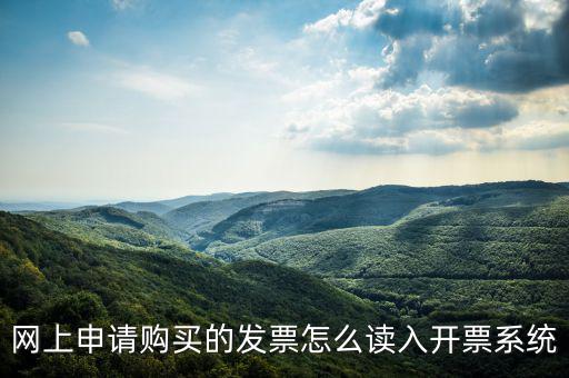 網(wǎng)購發(fā)票如何讀入，網(wǎng)上申請購買的發(fā)票怎么讀入開票系統(tǒng)