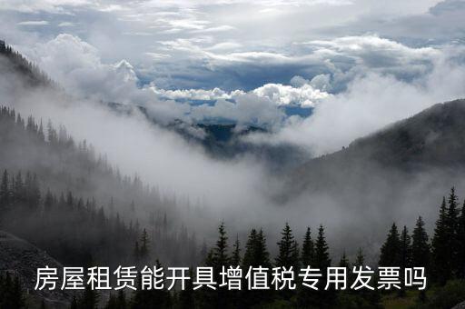 房屋租賃能開(kāi)具增值稅專(zhuān)用發(fā)票嗎