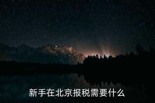 北京企業(yè)如何報(bào)稅，請(qǐng)問(wèn)北京新成立公司報(bào)稅流程