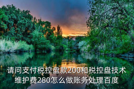 百望稅控280元 如何入賬，稅控280元收到發(fā)票怎么入賬