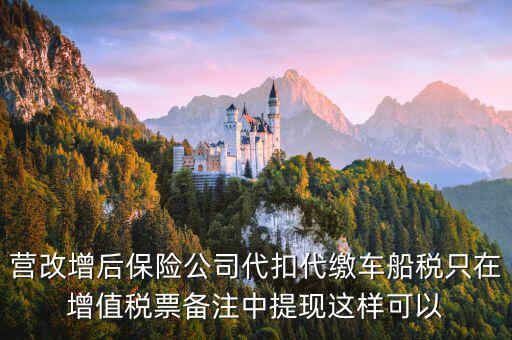 營改增車船稅如何入賬，營改增后車船稅發(fā)票如何入賬