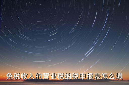 免稅如何填寫(xiě)申報(bào)，免稅企業(yè)如何填報(bào)增值稅納稅申報(bào)表
