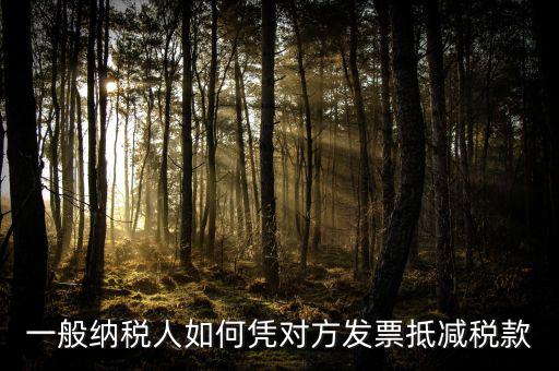 成本票如何抵減增值稅，一般納稅人如何憑對(duì)方發(fā)票抵減稅款