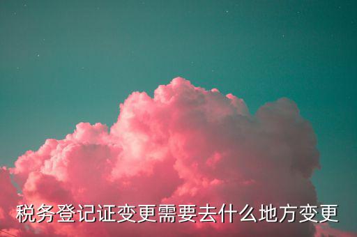 稅務(wù)更改登記如何辦理嗎，公司稅務(wù)登記如何進行變更