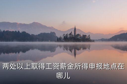 兩處所得如何申報(bào)工資，兩處以上取得工資薪金所得申報(bào)地點(diǎn)在哪兒