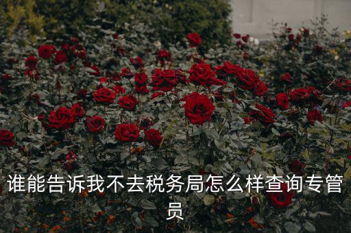 如何查納稅人的稅管員，誰能告訴我不去稅務(wù)局怎么樣查詢專管員