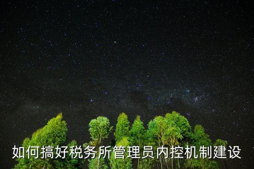 稅務(wù)系統(tǒng)如何做好內(nèi)控機(jī)制建設(shè)，如何搞好稅務(wù)所管理員內(nèi)控機(jī)制建設(shè)