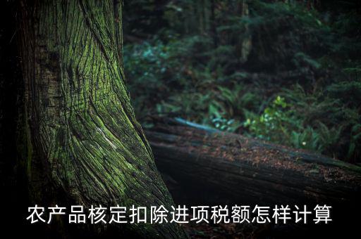 農(nóng)產(chǎn)品如何算進(jìn)項(xiàng)稅額，購(gòu)買100塊農(nóng)產(chǎn)品怎么算稅