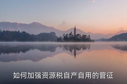 如何加強資源稅自產自用的管征