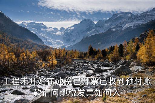 工程未開始在地稅已開票已收到預(yù)付賬款請(qǐng)問(wèn)地稅發(fā)票如何入