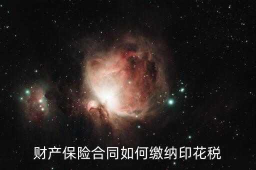 保險(xiǎn)合同印花稅如何繳納，財(cái)產(chǎn)保險(xiǎn)合同如何繳納印花稅