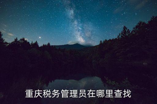 國稅網(wǎng)站如何查詢管理員，重慶稅務(wù)管理員在哪里查找
