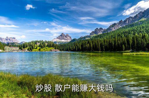 普通散戶怎么賺錢(qián),散戶炒股能致富嗎?