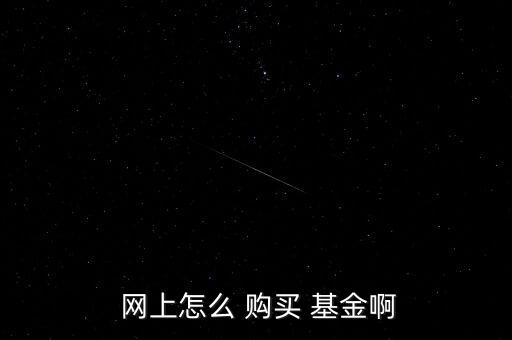  網(wǎng)上怎么 購(gòu)買 基金啊