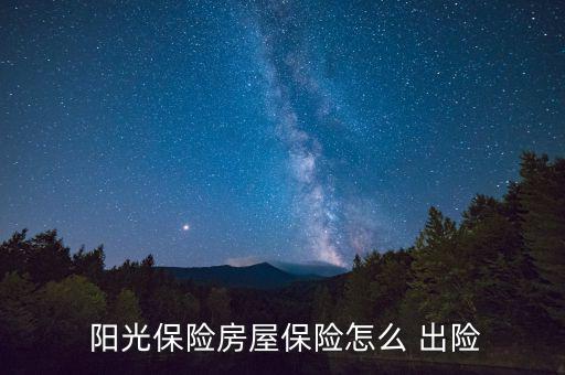  陽光保險(xiǎn)房屋保險(xiǎn)怎么 出險(xiǎn)