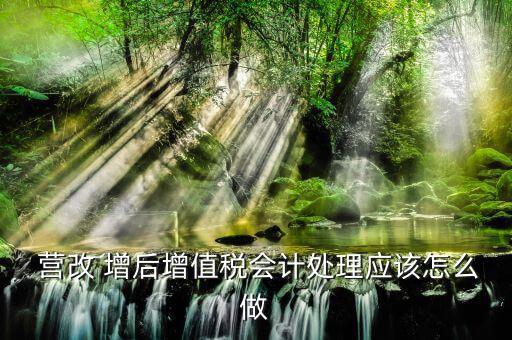  營改 增后增值稅會計(jì)處理應(yīng)該怎么做