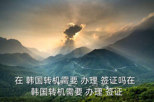 韓國(guó)簽證轉(zhuǎn)移怎么辦理,第三國(guó)護(hù)照持有者不準(zhǔn)在韓國(guó)首爾過境