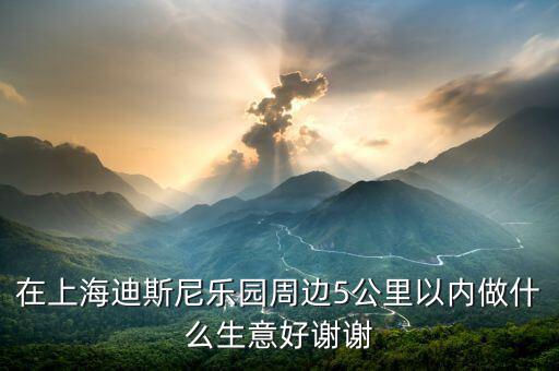 在上海迪斯尼樂園周邊5公里以內做什么生意好謝謝