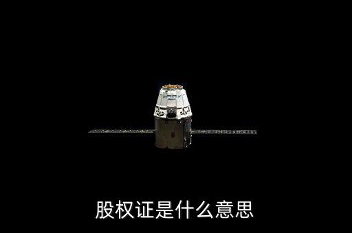 什么是權(quán)證，股權(quán)證是什么意思
