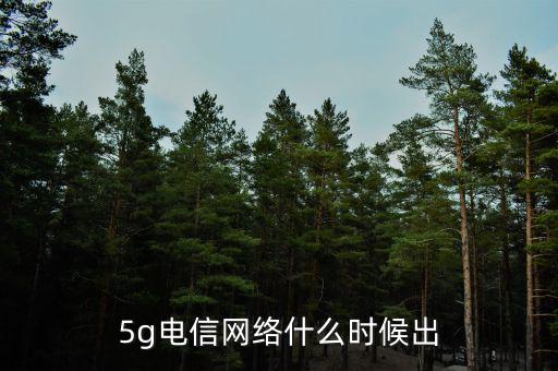 5g電信網(wǎng)絡什么時候出