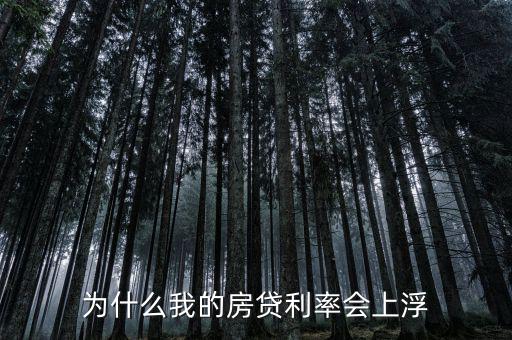 房貸為什么要上浮，為什么貸款利率要上浮