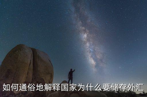 為什么要外匯儲備，為什么要儲存外匯