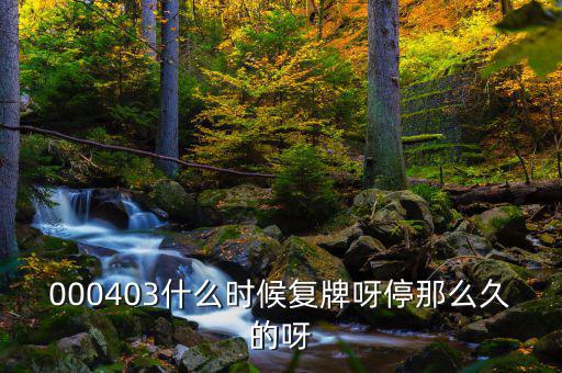 2014成飛集成什么時(shí)候復(fù)牌，000403什么時(shí)候復(fù)牌呀停那么久的呀