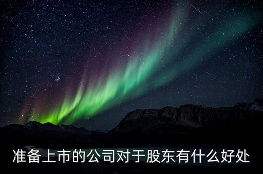 上市對大股東有什么好處，公司上市對股東的好處 第一大股東有什么好處