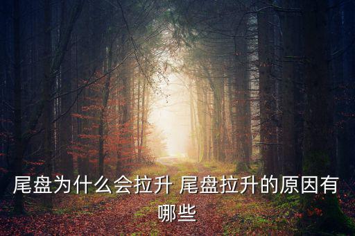 為什么主力尾盤拉升，尾盤為什么會(huì)拉升 尾盤拉升的原因有哪些