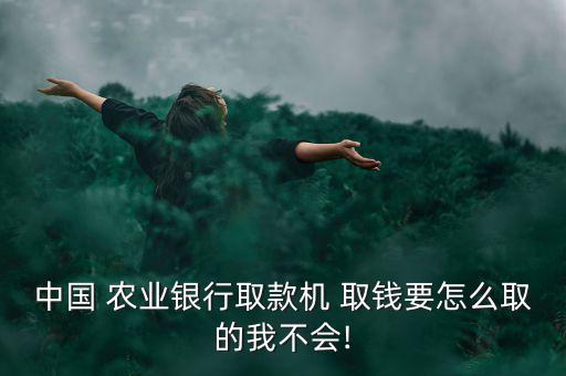 中國 農(nóng)業(yè)銀行取款機 取錢要怎么取的我不會!