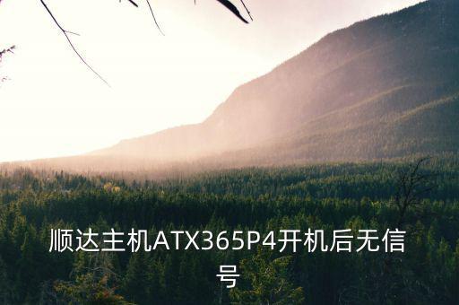 南方保本順達(dá)為什么沒有代碼，順達(dá)主機(jī)ATX365P4開機(jī)后無信號