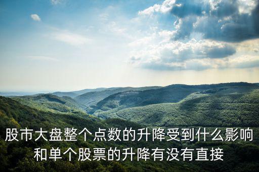 大盤變動與什么有關(guān)，股市大盤整個點(diǎn)數(shù)的升降受到什么影響和單個股票的升降有沒有直接